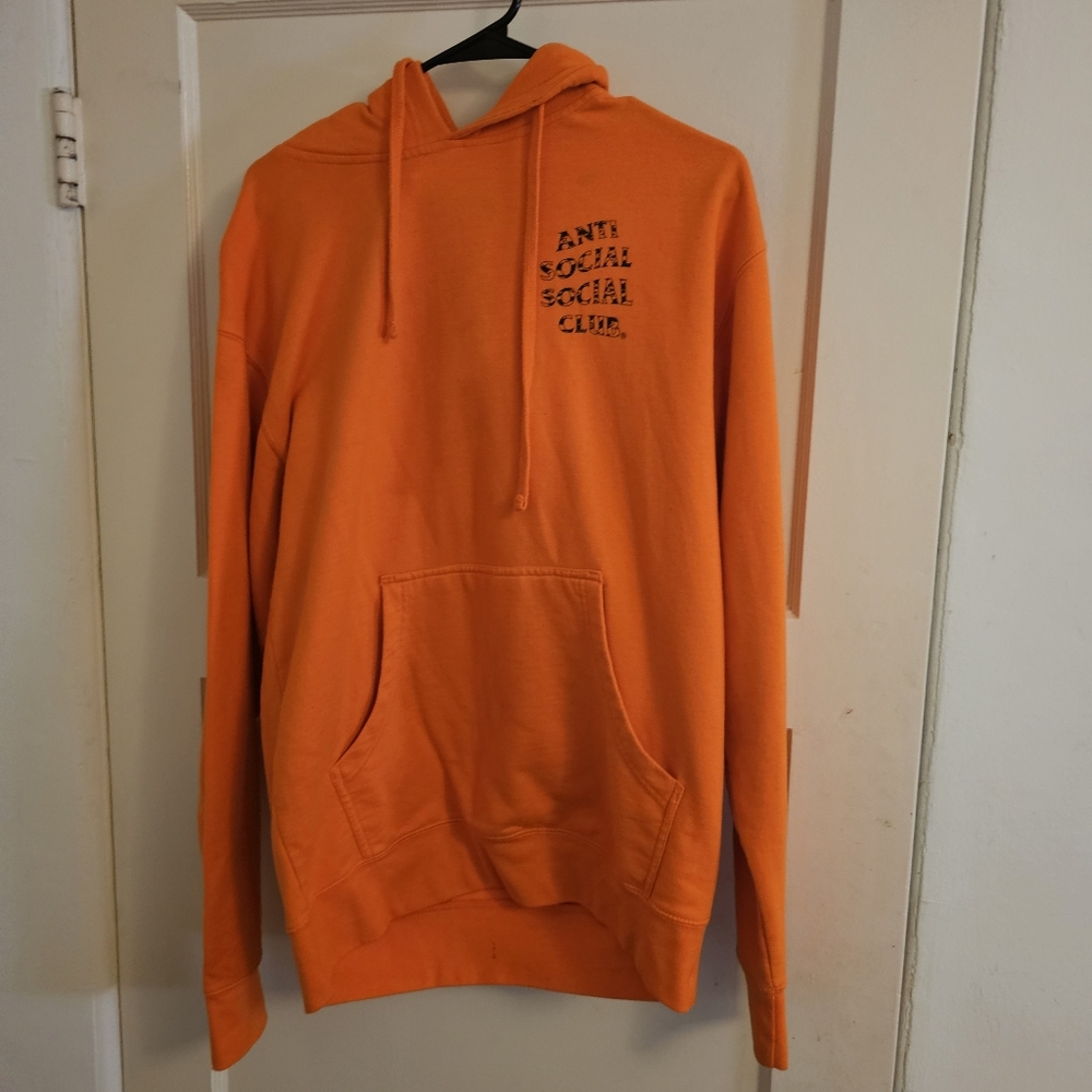 Anti Social Social Club Tiger Orange Mens M Hoodie
